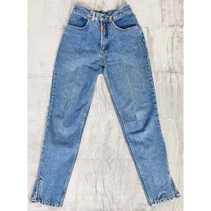 Vintage Lawman Womens Tapered Leg Jeans Size 9 Blue Denim Hong Kong 80s
